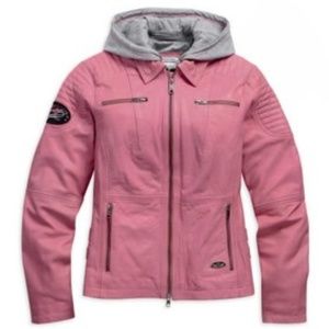 Women Leather Harley Davidson Riding Jacket